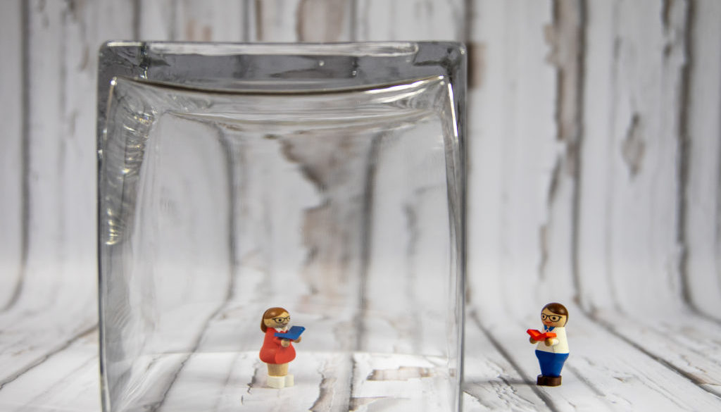 Canva - Lego Toy in Clear Glass Container